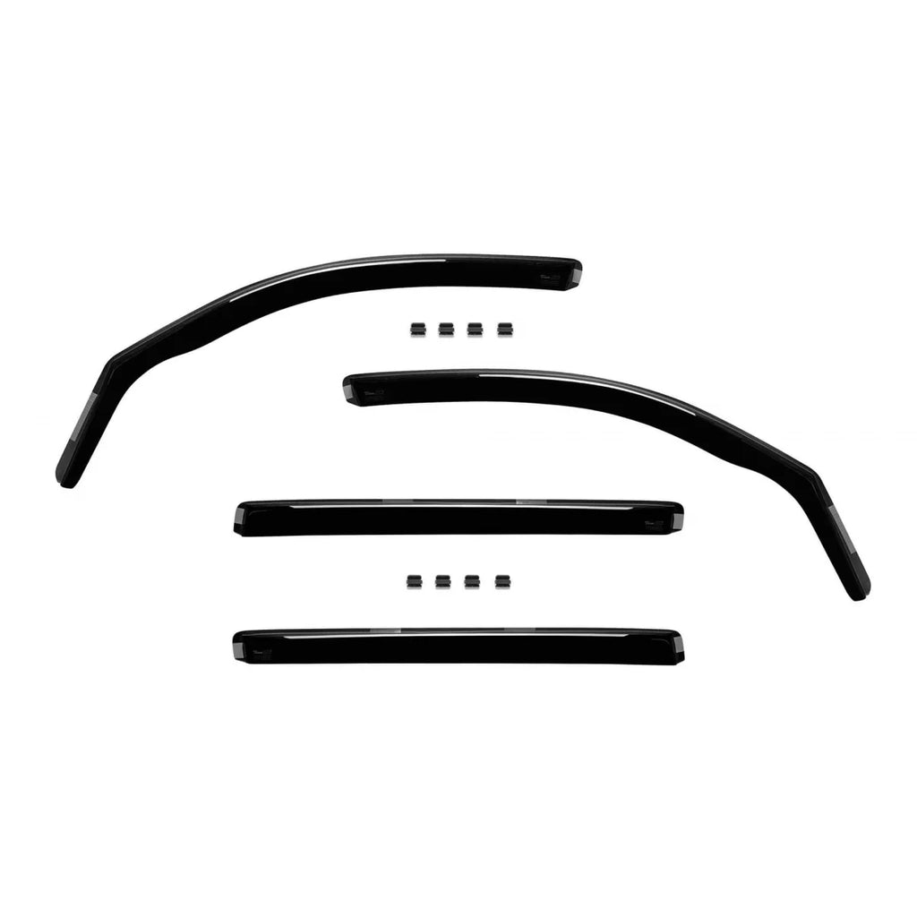 Set deflettori anteriori e posteriori per BMW X7 G07 dal 2018, scuro fumé, 4 pezzi