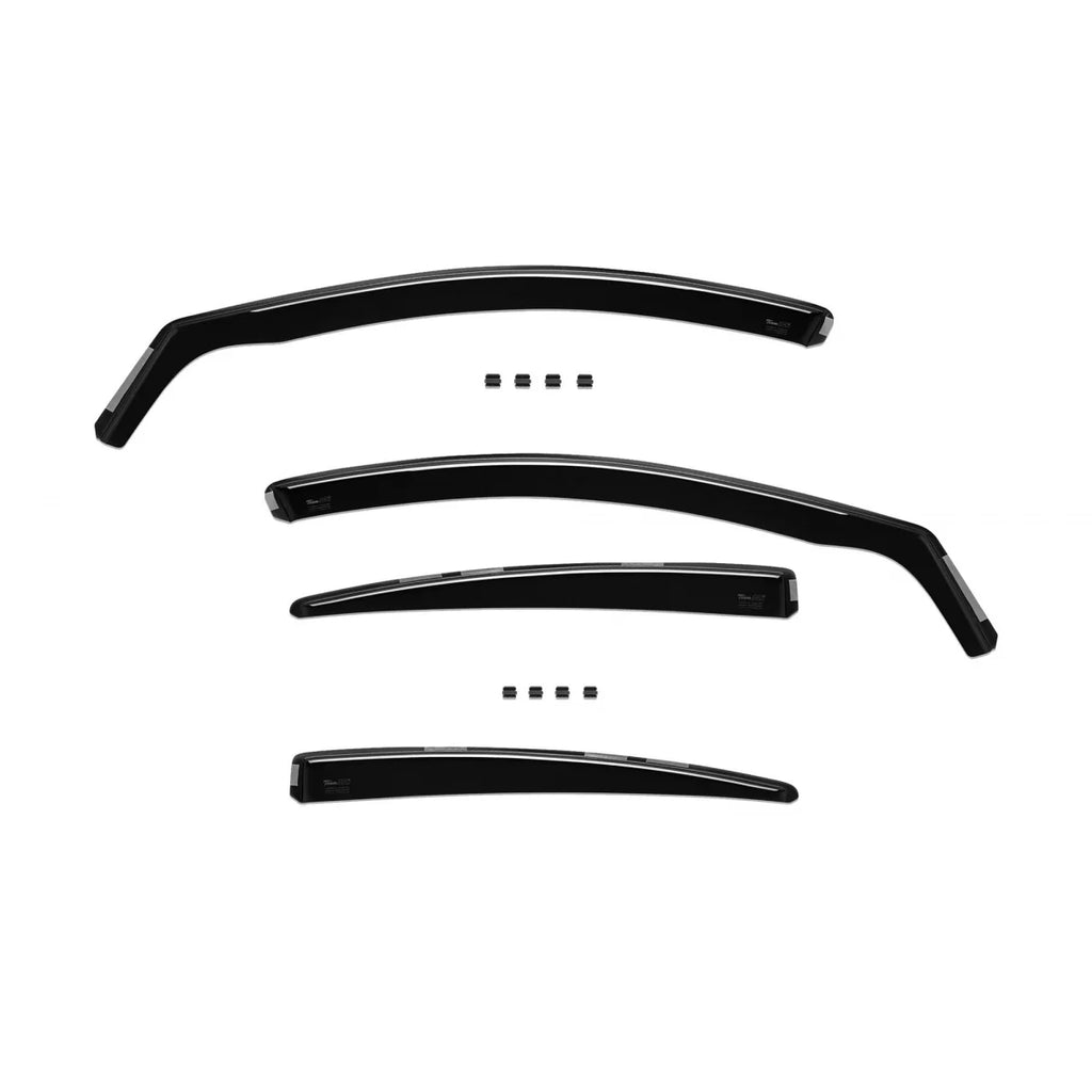 Set deflettori anteriori e posteriori per Chevrolet Cruze berlina 2009-2016, con 4 porte, scuro fumé, 4 pezzi