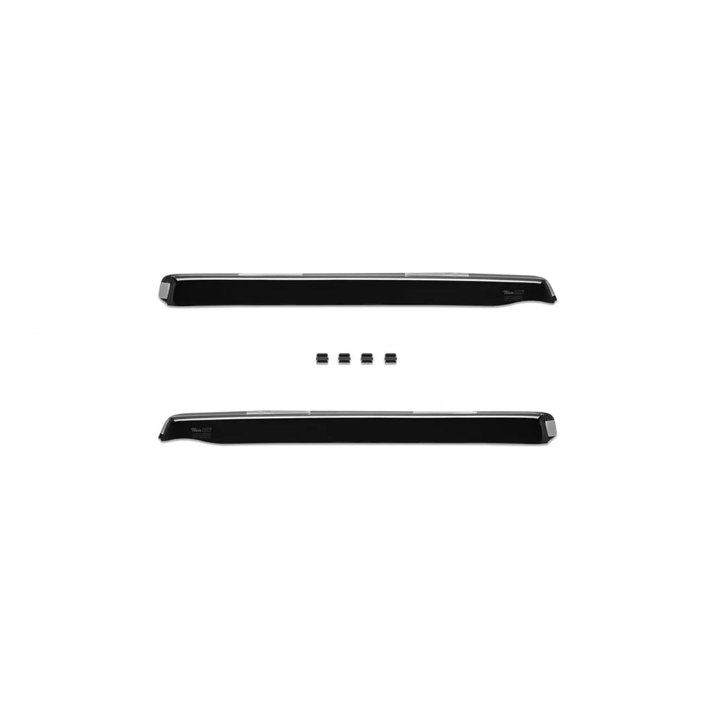 Set deflettori anteriori e posteriori per Chevrolet Lacetti station wagon 2004-2010, con 5 porte, scuro fumé, 4 pezzi