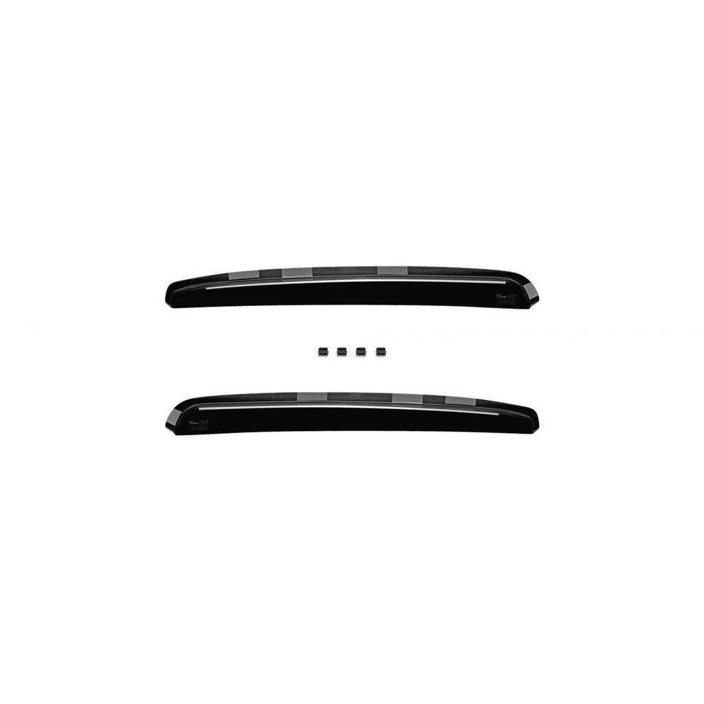 Set deflettori anteriori e posteriori per Dacia Logan dal 2013, con 4 porte, scuro fumé, 4 pezzi