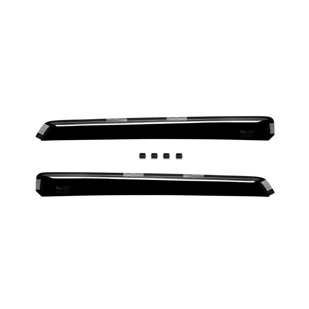 Set deflettori anteriori e posteriori per Ford Focus station wagon 2011-2018, con 5 porte, scuro fumé, 4 pezzi