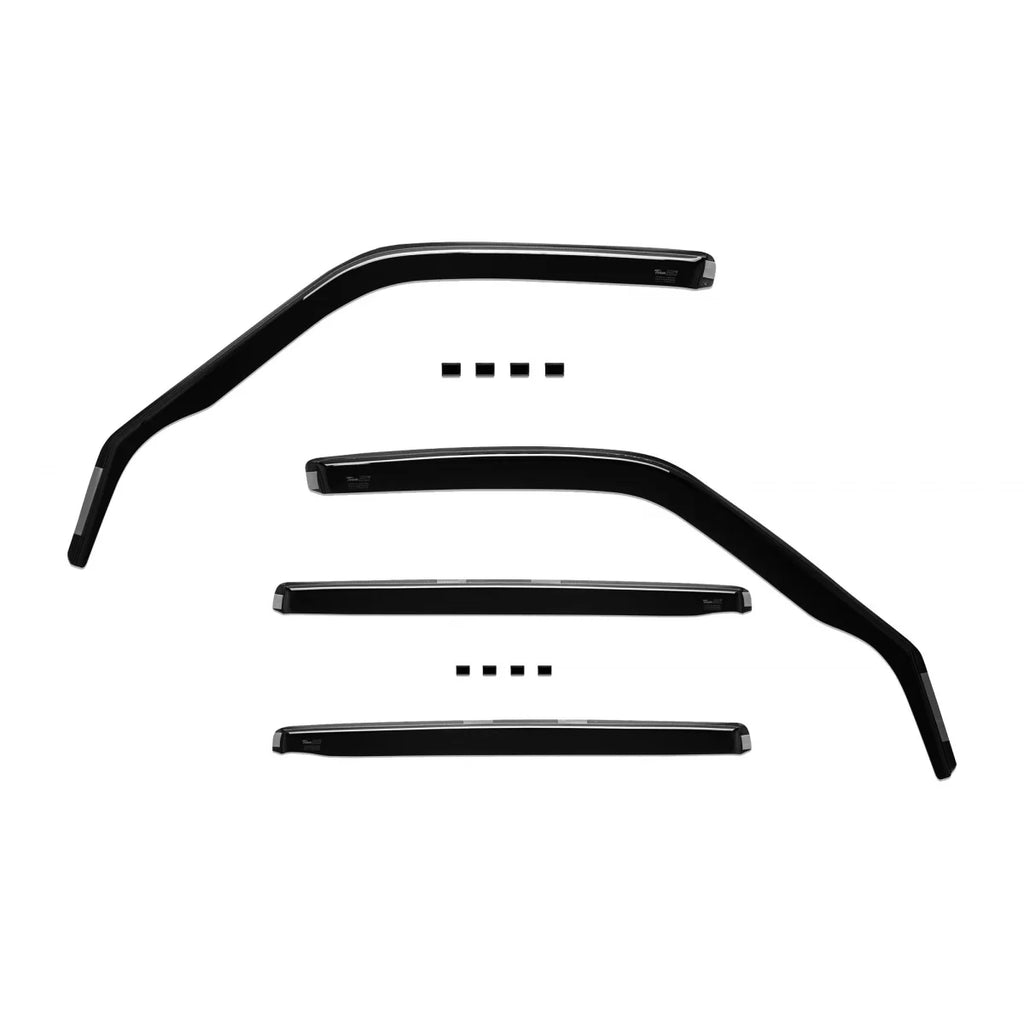 Set deflettori anteriori e posteriori per Ford Galaxy 2006-2015, con 5 porte, scuro fumé, 4 pezzi