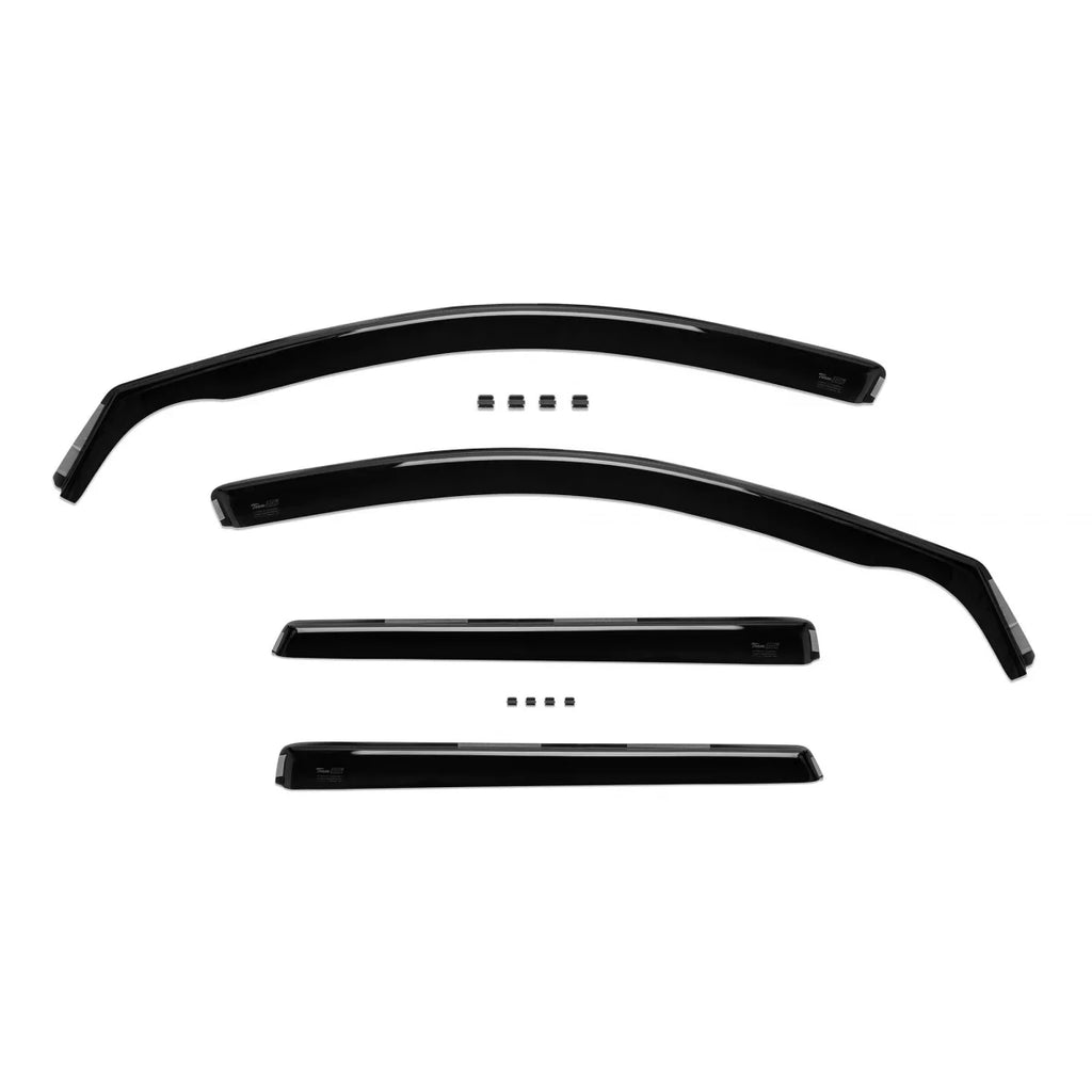 Set anteriori e posteriori Deflettori antiturbo Heko per Audi A6 station wagon 1997-2004, con 5 porte, scuro fumé, 4