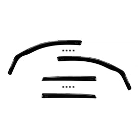 Set anteriori e posteriori Deflettori antiturbo Heko per Audi Q5 2009-2017, con 5 porte, scuro fumé, 4 pezzi