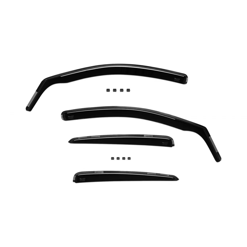 Set anteriori e posteriori Deflettori antiturbo Heko per Ford Focus berlina, hatchback 1998-2005, con 5 porte, scuro