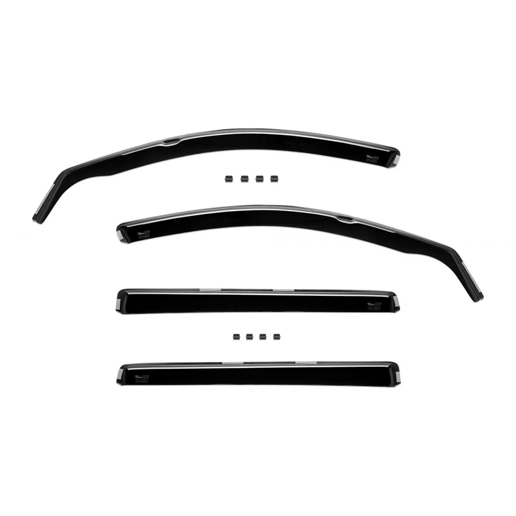 Set deflettori anteriori e posteriori per Honda Accord station wagon 2003-2008, con 5 porte, scuro fumé, 4 pezzi
