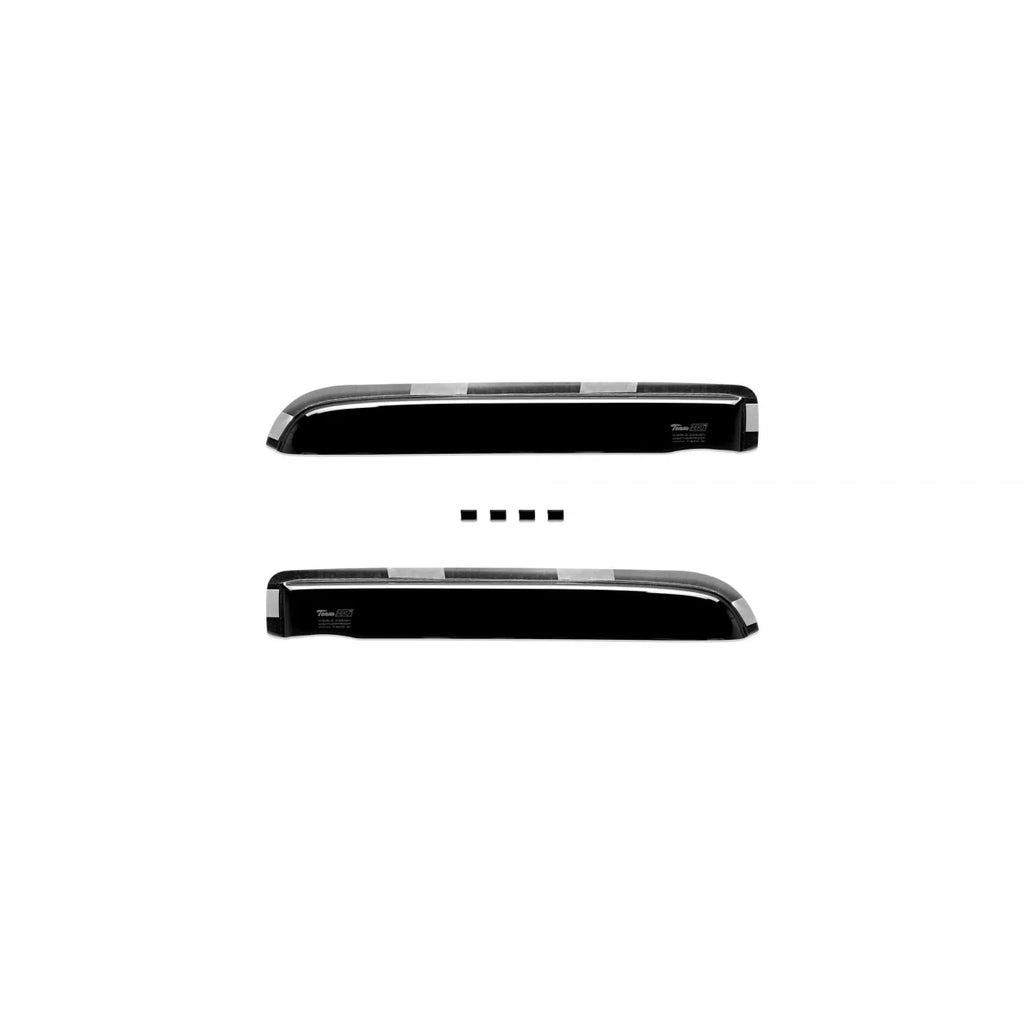 Set deflettori anteriori e posteriori per Jeep Cherokee, Liberty KJ 2001-2006, con 5 porte, scuro fumé, 4 pezzi