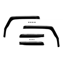 Set deflettori anteriori e posteriori per Jeep Wrangler 2007-2018, con 5 porte, scuro fumé, 4 pezzi