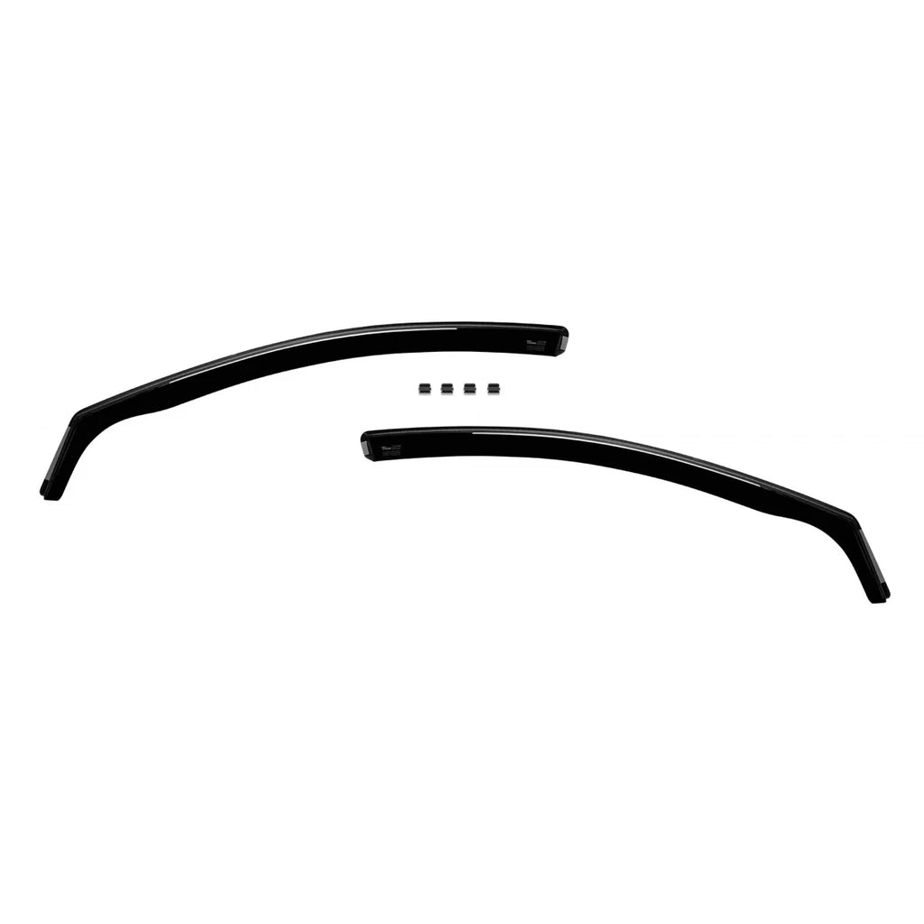 Set deflettori anteriori e posteriori per Kia Ceed hatchback dal 2018, con 5 porte, scuro fumé, 4 pezzi