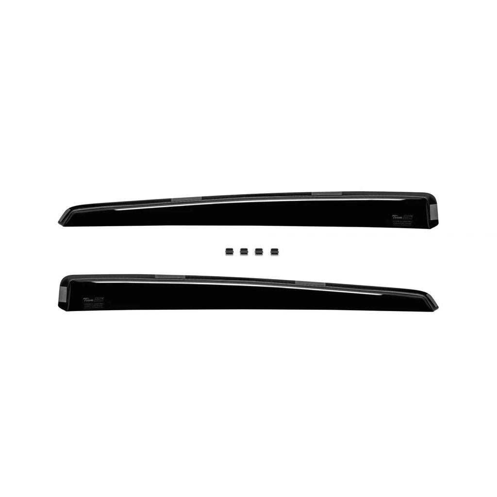 Set deflettori anteriori e posteriori per Kia Ceed hatchback 2012-2018, con 5 porte, scuro fumé, 4 pezzi