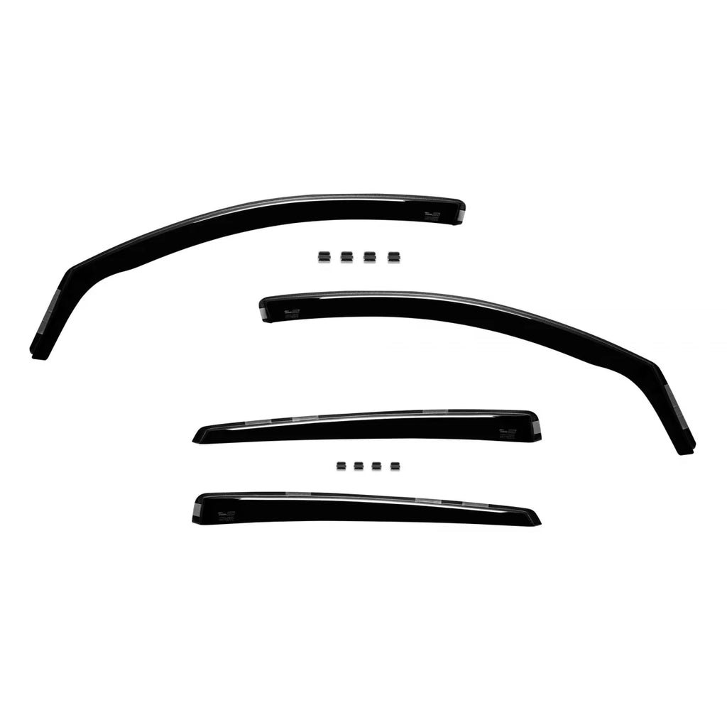 Set deflettori anteriori e posteriori per Kia Optima berlina 2015-2020, con 4 porte, scuro fumé, 4 pezzi