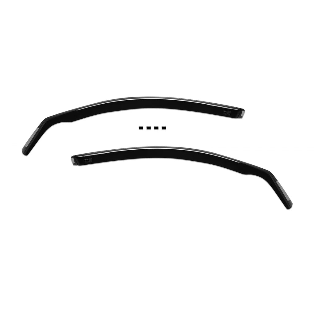 Set deflettori anteriori e posteriori per Mazda 3 hatchback 2003-2009, con 5 porte, scuro fumé, 4 pezzi