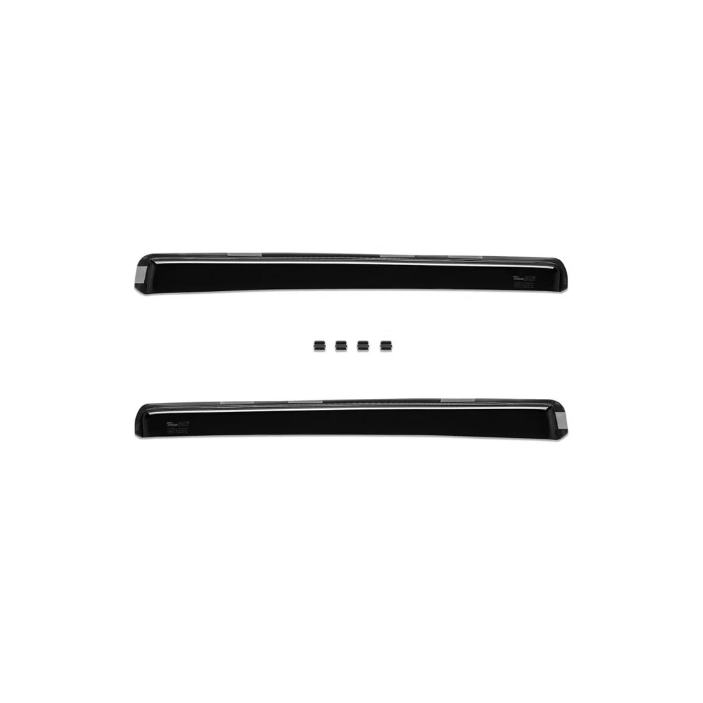 Set deflettori anteriori e posteriori per Mazda 6 station wagon 2002-2007, con 5 porte, scuro fumé, 4 pezzi