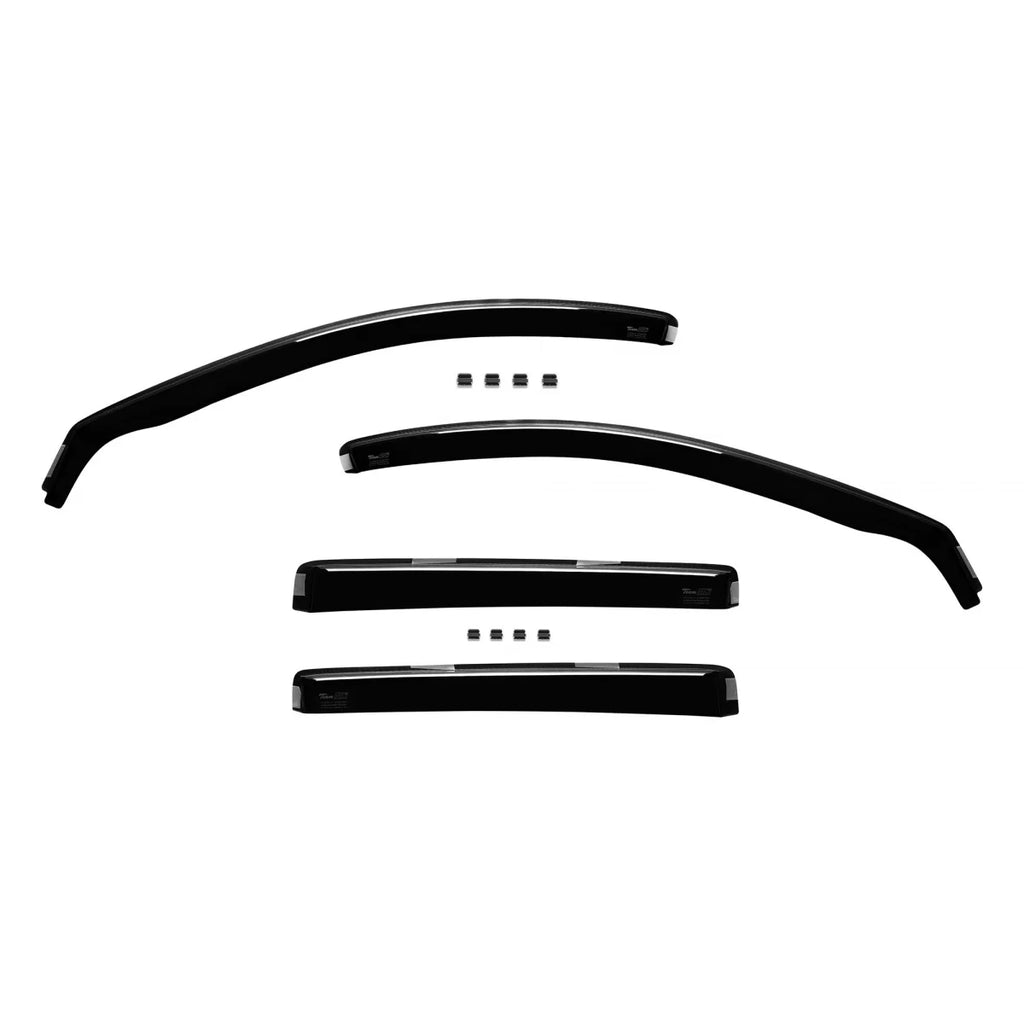 Set deflettori anteriori e posteriori per Mazda CX-5 2011-2017, con 5 porte, scuro fumé, 4 pezzi