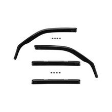 Set deflettori anteriori e posteriori per Mercedes Classe C W202 station wagon 1993-2000, con 5 porte, scuro fumé, 4