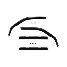 Set deflettori anteriori e posteriori per Mercedes Classe C W202 station wagon 1993-2000, con 5 porte, scuro fumé, 4