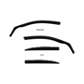 Set deflettori anteriori e posteriori per Mercedes Classe C W204 berlina 2007-2014, con 4 porte, scuro fumé, 4 pezzi
