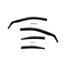 Set deflettori anteriori e posteriori per Mercedes Classe C W203 berlina 2000-2007, con 4 porte, scuro fumé, 4 pezzi