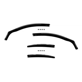 Set deflettori anteriori e posteriori per Mercedes Classe C W205 berlina 2014-2020, con 4 porte, scuro fumé, 4 pezzi