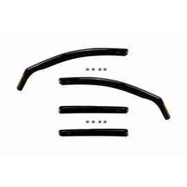 Set deflettori anteriori e posteriori per Mercedes Classe C W205 station wagon 2014-2020, con 5 porte, scuro fumé, 4