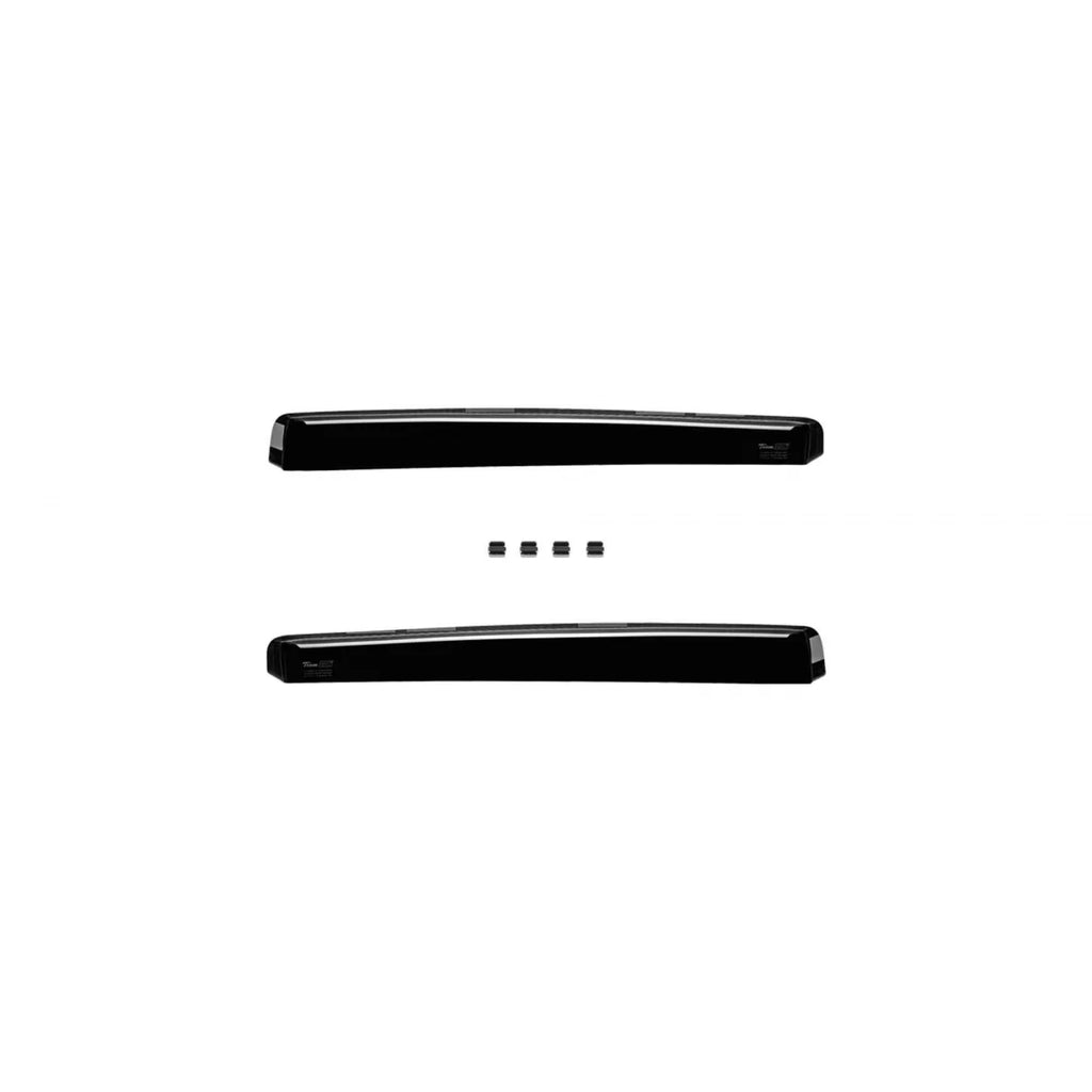 Set deflettori anteriori e posteriori per Mercedes C W204 5 porte station wagon 2007-2014, scuro fumé, 4 pezzi