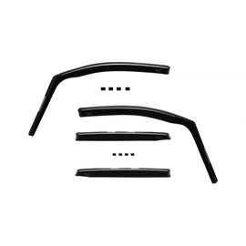 Set deflettori anteriori e posteriori per Mercedes Classe A W168 1997-2004, con 5 porte, scuro fumé, 4 pezzi