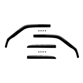 Set deflettori anteriori e posteriori per Mercedes Classe E W124 berlina 1984-1997, con 4 porte, scuro fumé, 4 pezzi
