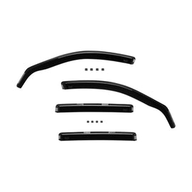 Set deflettori anteriori e posteriori per Mercedes Classe E W211 station wagon 2002-2009, con 5 porte, scuro fumé, 4