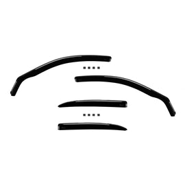Set deflettori anteriori e posteriori per Mercedes Classe E W212 berlina 2009-2016, con 4 porte, scuro fumé, 4 pezzi