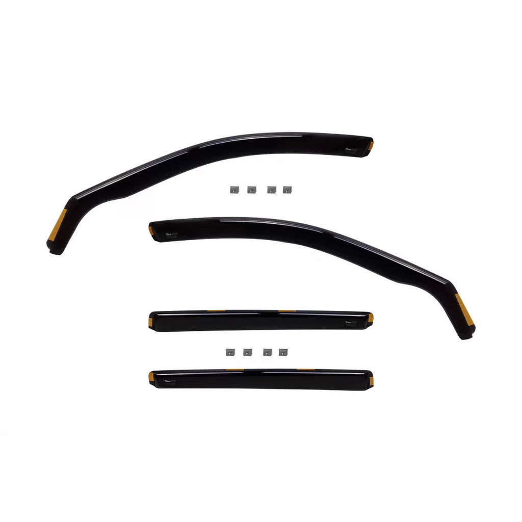 Set deflettori anteriori e posteriori per Mercedes Classe E W212 station wagon 2009-2016, con 5 porte, scuro fumé, 4