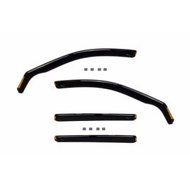 Set deflettori anteriori e posteriori per Mercedes Classe E W212 station wagon 2009-2016, con 5 porte, scuro fumé, 4