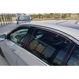 Set deflettori anteriori e posteriori per Mercedes Classe E W213 dal 2016, con 4 porte, scuro fumé, 4 pezzi