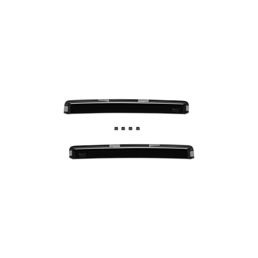 Set deflettori anteriori e posteriori per Mercedes Classe E W211 station wagon 2002-2009, con 5 porte, scuro fumé, 4
