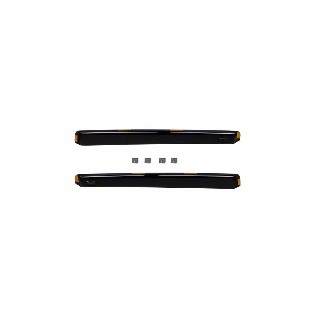 Set deflettori anteriori e posteriori per Mercedes Classe E W212 station wagon 2009-2016, con 5 porte, scuro fumé, 4