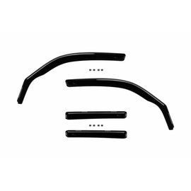 Set deflettori anteriori e posteriori per Mercedes GLK X204 2008-2015, scuro fumé, 4 pezzi