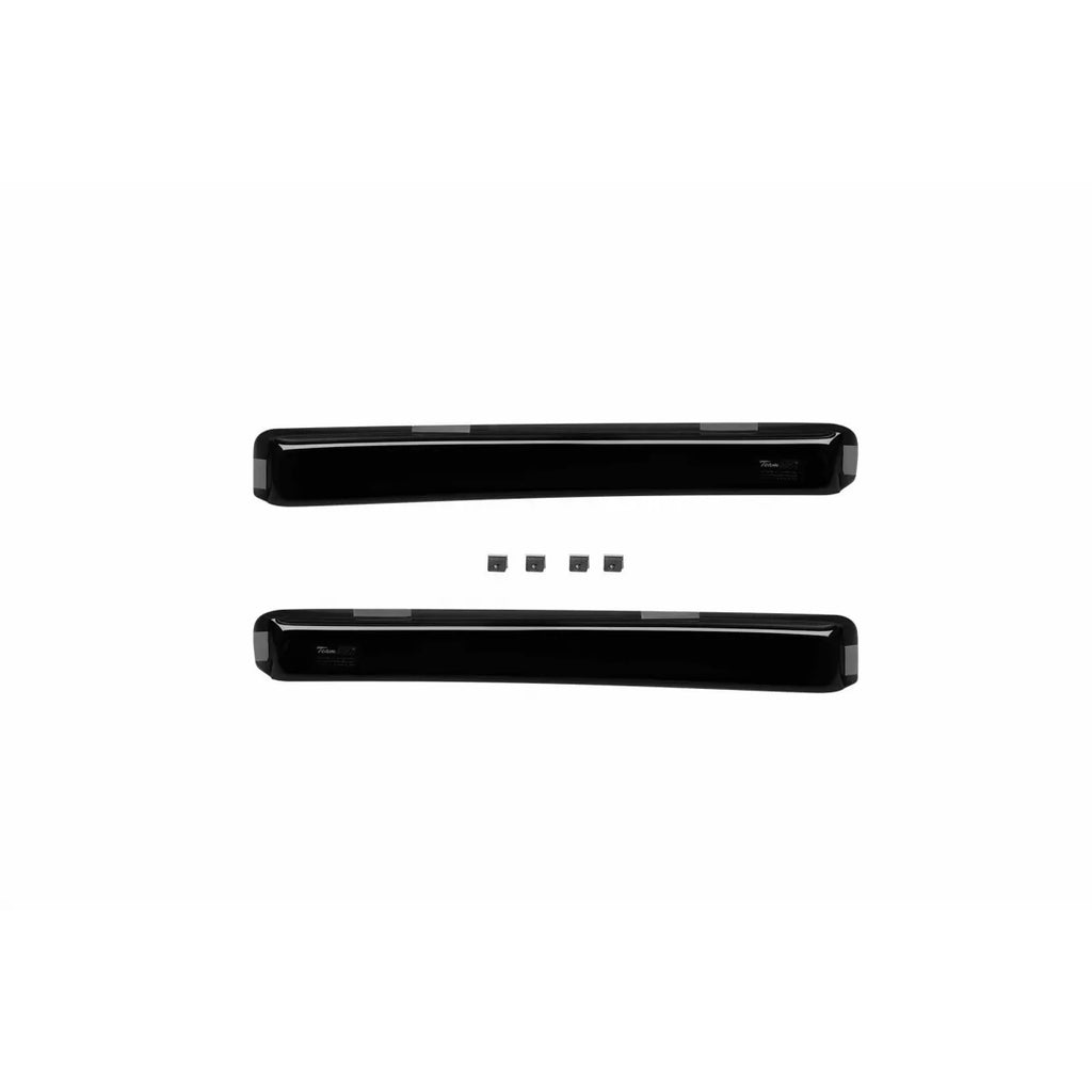 Set deflettori anteriori e posteriori per Mercedes GLK X204 2008-2015, scuro fumé, 4 pezzi