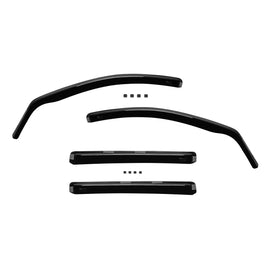 Set deflettori anteriori e posteriori per Mercedes ML W164 2005-2011, scuro fumé, 4 pezzi