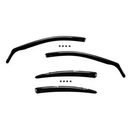 Set deflettori anteriori e posteriori per Mercedes Classe S W221 2005-2013, corto passo, con 4 porte, scuro fumé, 4