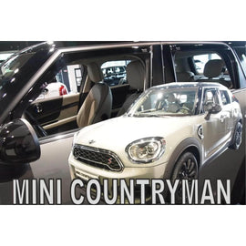 Set deflettori anteriori e posteriori per Mini Countryman F60 II dal 2017, con 5 porte, scuro fumé, 4 pezzi