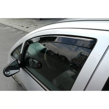 Carica l'immagine nel visualizzatore di Gallery, Set deflettori anteriori e posteriori per Mitsubishi Colt 2004-2012, con 5 porte, scuro fumé, 4 pezzi