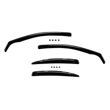 Carica l'immagine nel visualizzatore di Gallery, Set deflettori anteriori e posteriori per Mitsubishi Lancer 2008-2017, con 4/5 porte, scuro fumé, 4 pezzi