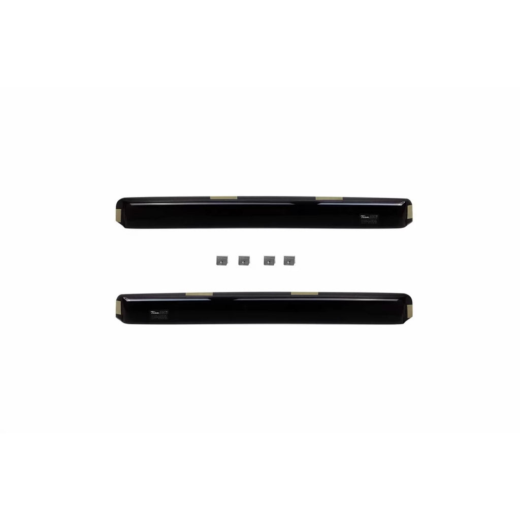 Set deflettori anteriori e posteriori per Mitsubishi Pajero wagon 2000-2018, con 5 porte, scuro fumé, 4 pezzi