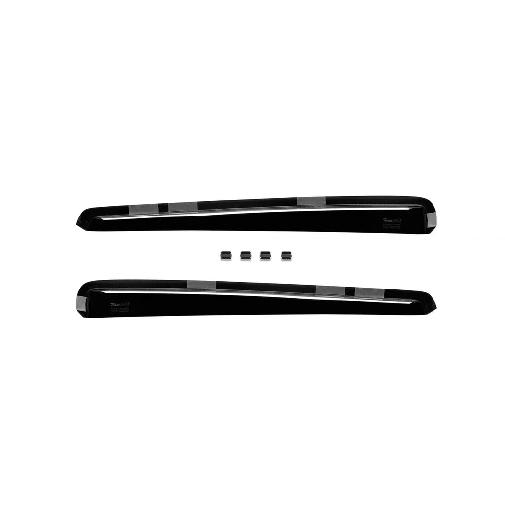 Set deflettori anteriori e posteriori per Nissan Qashqai 2007-2013, scuro fumé, 4 pezzi