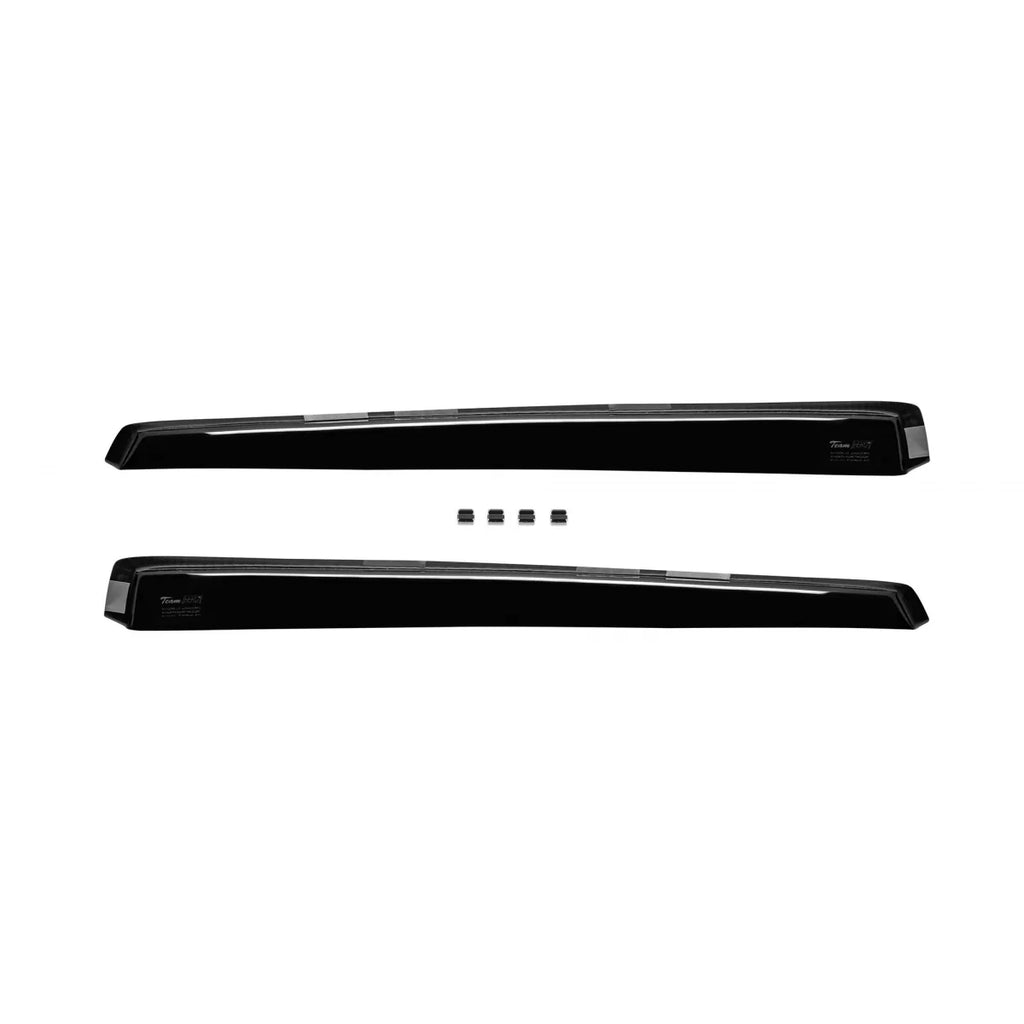 Set deflettori anteriori e posteriori per Nissan Qashqai 2013-2021, scuro fumé, 4 pezzi
