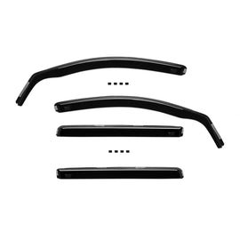 Set deflettori anteriori e posteriori per Opel Astra H station wagon 2004-2014, con 5 porte, scuro fumé, 4 pezzi