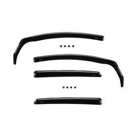 Set deflettori anteriori e posteriori per Opel Astra J hatchback, berlina 2009-2015, con 4/5 porte, scuro fumé, 4 pezzi