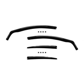 Set deflettori anteriori e posteriori per Opel Insignia A berlina, hatchback 2009-2017, con 4 porte, scuro fumé, 4 pezzi