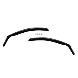 Set deflettori anteriori e posteriori per Peugeot 206 1998-2007, con 5 porte, scuro fumé, 4 pezzi
