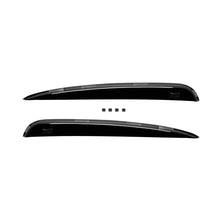 Set deflettori anteriori e posteriori per Peugeot 206 1998-2007, con 5 porte, scuro fumé, 4 pezzi