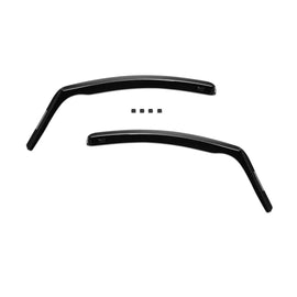 Set deflettori anteriori e posteriori per Peugeot 207 hatchback 2006-2014, con 5 porte, scuro fumé, 4 pezzi